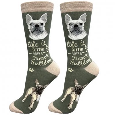 Fransk bulldogg strumpor 1-pack ES 2