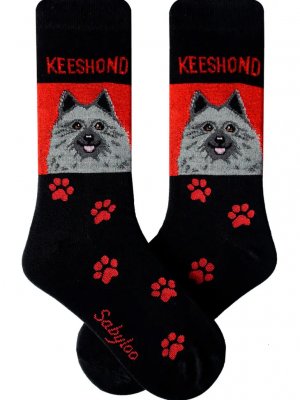 Keeshond strumpor olika storlekar Sam