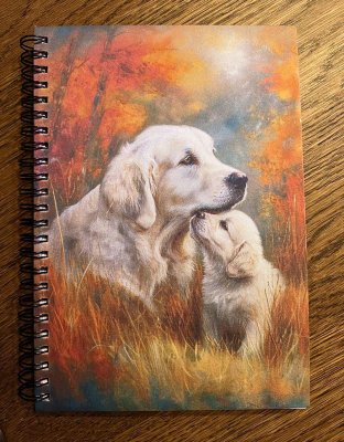 Anteckningsbok med hundmotiv