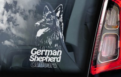 Tysk schäferhund bildekal