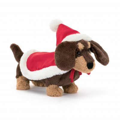 Tax (korthårig) mjukisdjur Winter Warmer Otto Sausage Dog Jellycat
