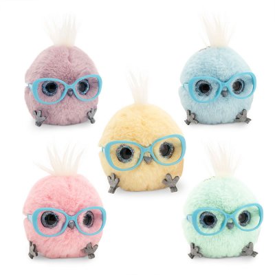 Kyckling mjukisdjur Whozie with big glasses Orange Toys