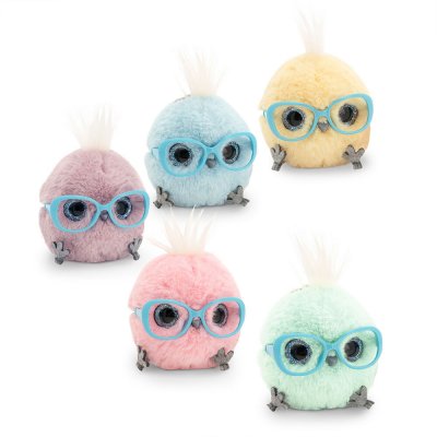 Kyckling mjukisdjur Whozie with big glasses Orange Toys