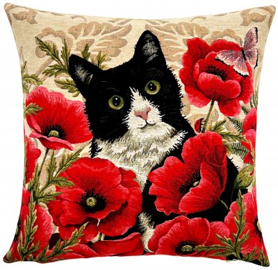 Katt kuddfodral 45 cm från Belgien 7205