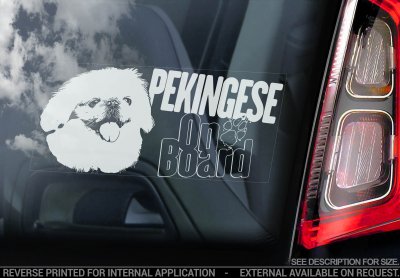 Pekingese bildekal