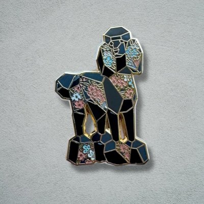 Pudel pin av emalj välj färg 2