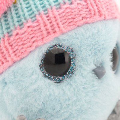 Kyckling mjukisdjur Whozie in knitted hat Orange