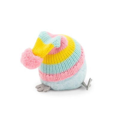 Kyckling mjukisdjur Whozie in knitted hat Orange