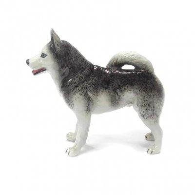 Alaskan husky miniatyr porslinsfigur Northern Rose