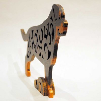 Rottweiler rysk figurin
