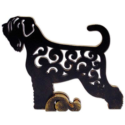 Rysk svart terrier figurin