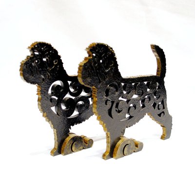 Affenpinscher rysk figurin