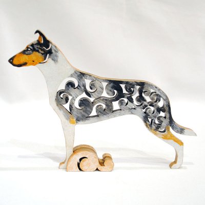 Collie (korthårig) rysk figurin
