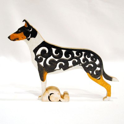Collie (korthårig) rysk figurin