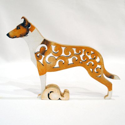 Korthårig collie figurin