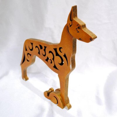 Xoloitzcuintle rysk figurin