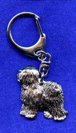 Old english sheepdog nyckelring