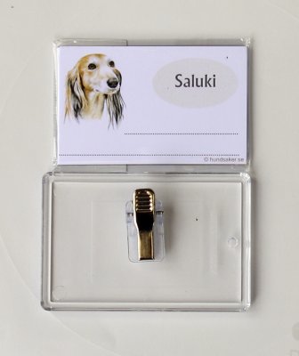 Saluki namnbricka