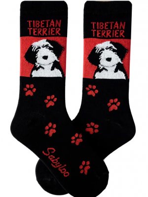 Tibetansk terrier strumpor olika storlekar Sam