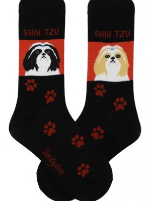 Shih tzu strumpor olika storlekar Sam