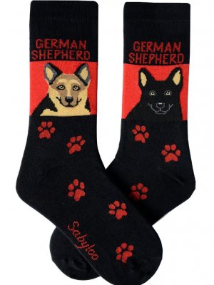 Tysk schäferhund strumpor olika storlekar Sam
