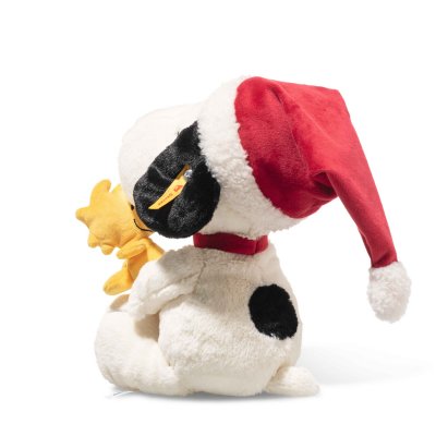 Snobben mjukisdjur Snoopy Christmas with Woodstock in Santa hat Steiff 684340