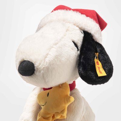 Snobben mjukisdjur Snoopy Christmas with Woodstock in Santa hat Steiff 684340