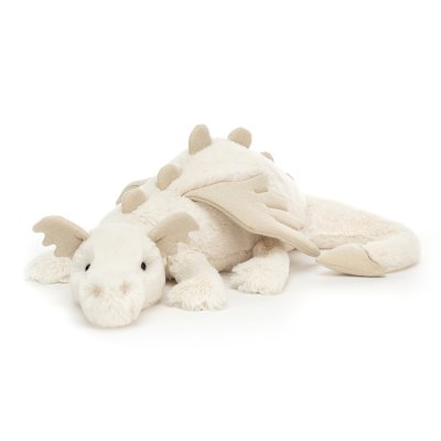 Drake mjukisdjur Snow Dragon Huge Jellycat