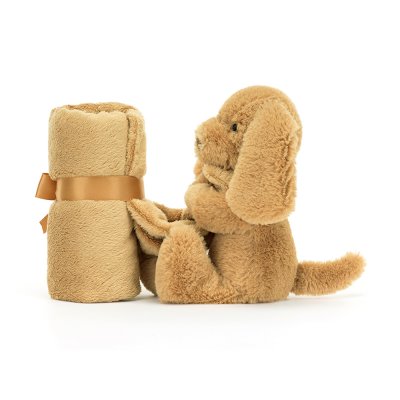 Hundvalp snuttefilt Bashful Toffee Puppy Soother Jellycat