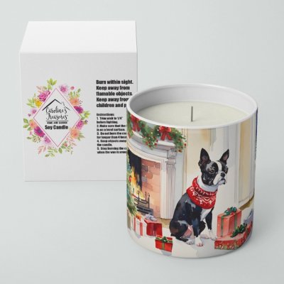 Bostonterrier sojaljus doftljus julmotiv