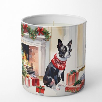 Bostonterrier sojaljus doftljus julmotiv