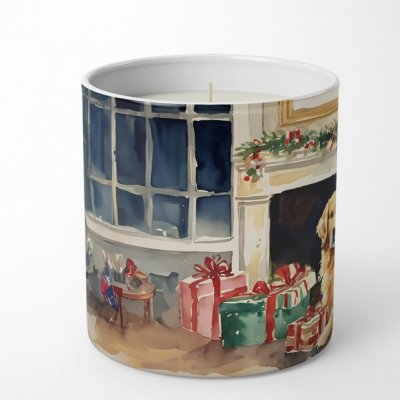 Golden retriever sojaljus doftljus julmotiv 2