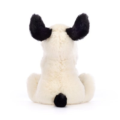 Hundvalp snuttefilt Bashful Black & Cream Puppy Soother Jellycat