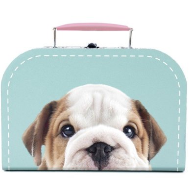 Engelsk bulldogg mjukisdjur med väska 23 cm Star StudioPets