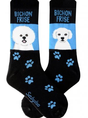 Bichon frisé strumpor olika storlekar Sam