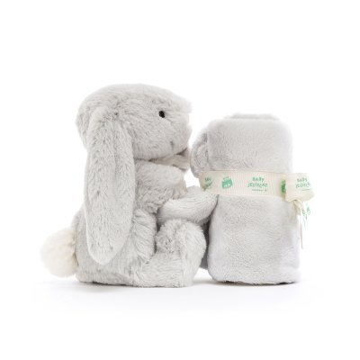 Kanin snuttefilt Bashful Silver Bunny Soother Soother Jellycat