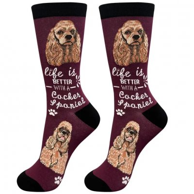 Amerikansk cocker spaniel strumpor 1-pack ES
