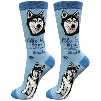 Siberian husky strumpor 1-pack ES 3