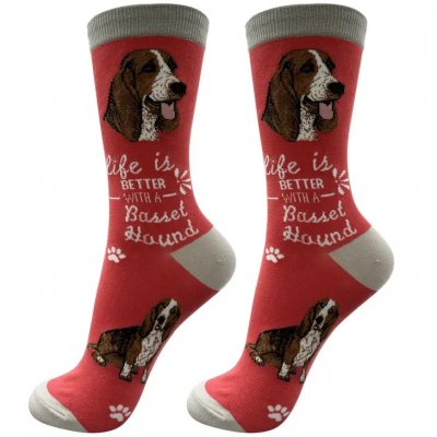 Basset hound strumpor 1-pack ES 3