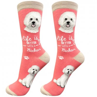 Bichon frisé strumpor 1-pack ES 3