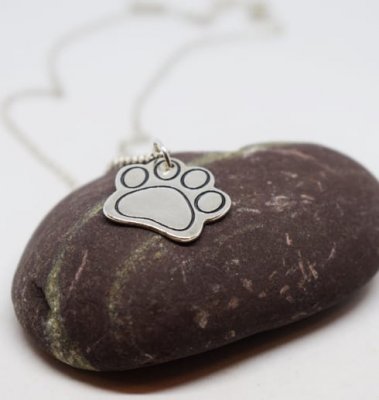 Paw med tass silverhalsband ALTI