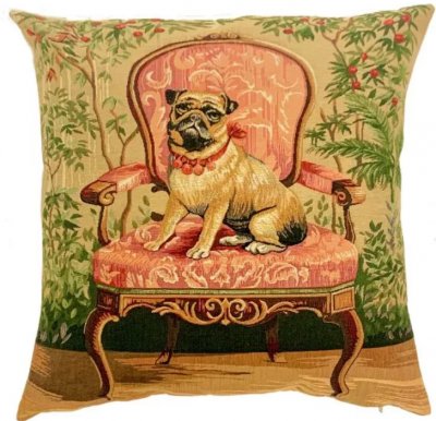 Mops kuddfodral 45 cm från Belgien 7105