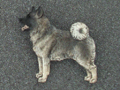 Norsk älghund nummerlappshållare gråhund