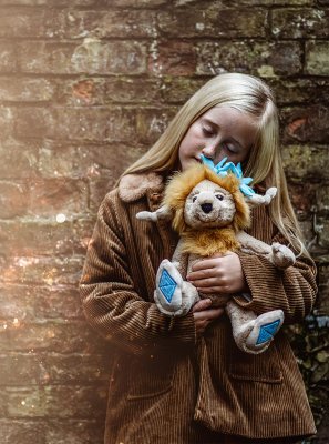 Troll mjukisdjur 27 cm Topaz Blu Bearhouse by Charlie Bears