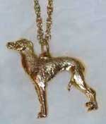 Italiensk vinthund hänge guldöverdrag