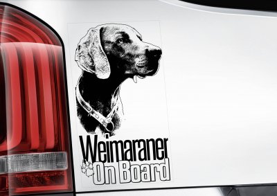 Weimaraner bildekal