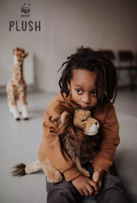 Lejon mjukisdjur Floppy Lion 30 cm WWF x