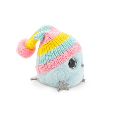 Kyckling mjukisdjur Whozie in knitted hat Orange