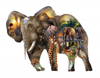 Elephant pussel XXL 1000 bitar SunsOut