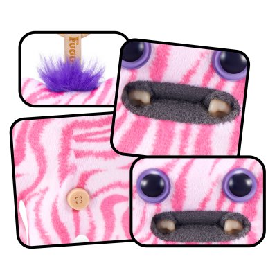 Fuggler Baby Pinkles Keyrings 8 cm randig